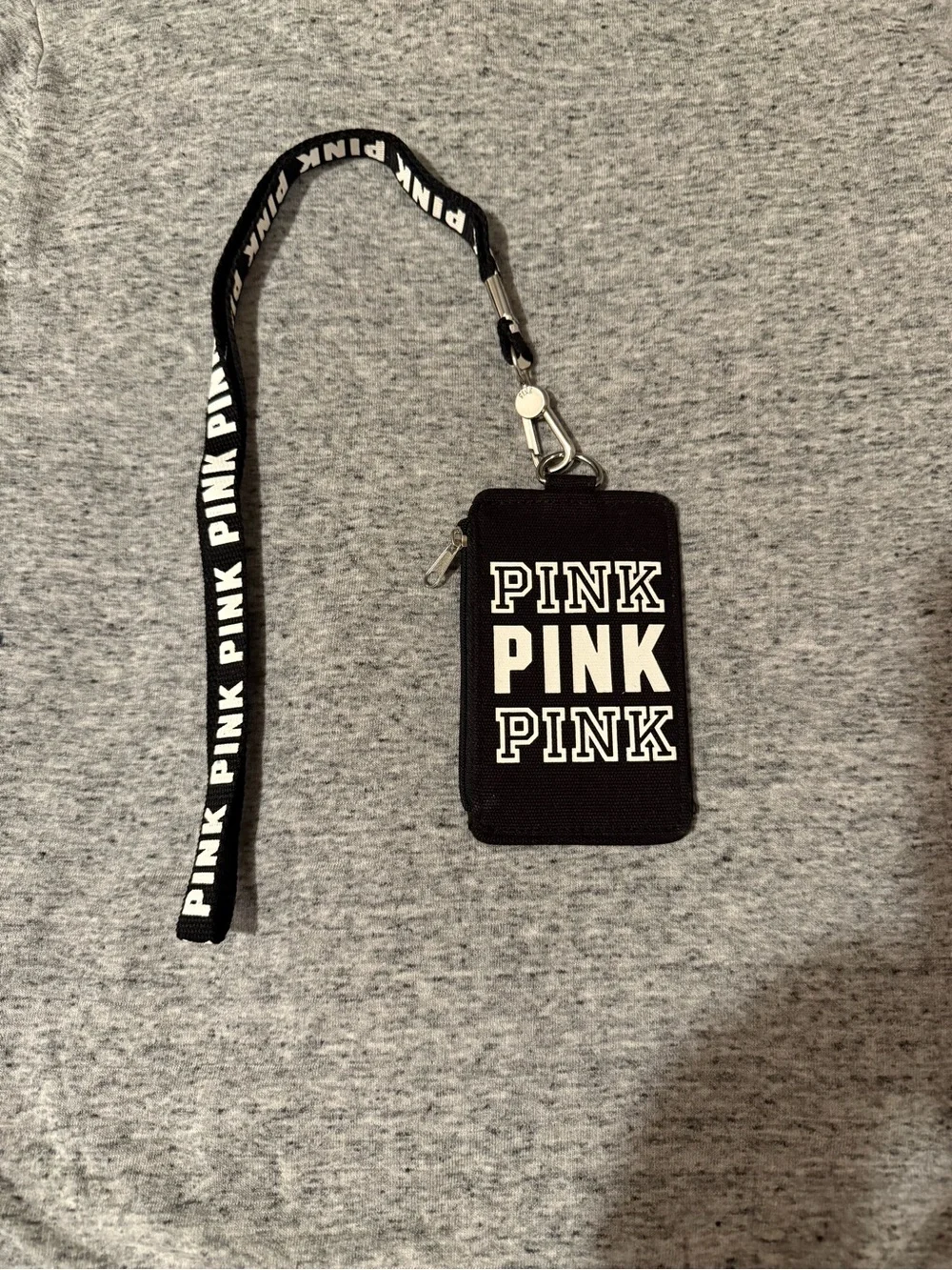 Vs pink wallet w/lanyard